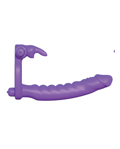 Fantasy C-Ringz Fantasy C-Ringz Silicone Double Pene Rabbit - Purple - Image 3