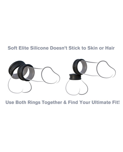 Fantasy C-Ringz Fantasy C-Ringz Max Width Silicone Rings - Black - Image 4