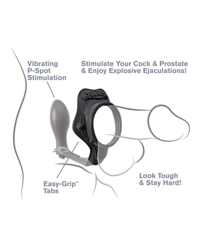 Fantasy C-Ringz Fantasy C-Ringz Rock Hard Ass-Gasm Vibrating Ring - Black - Image 5