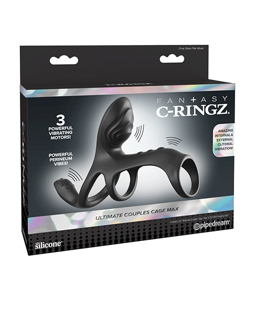 Fantasy C-Ringz Fantasy C-Ringz Ultimate Couples Cage Max - Black - Image 6