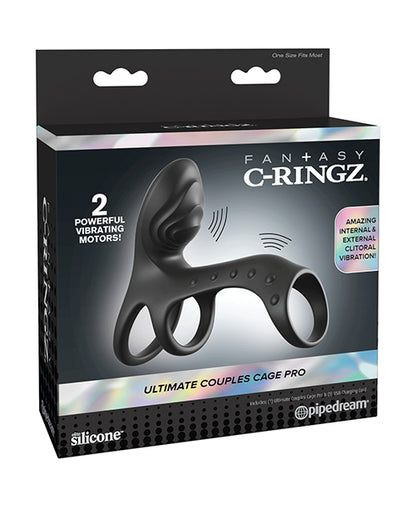 Fantasy C-Ringz Ultimate Couples Cage Pro - Black