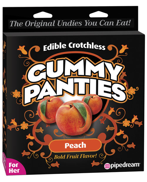 Edible Crotchless Gummy Panty - Peach