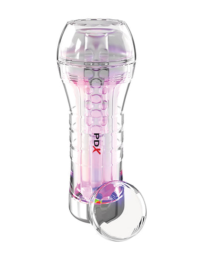 PDX Elite ViewTube XXL See-Thru EZ-Grip LED Stroker - Clear