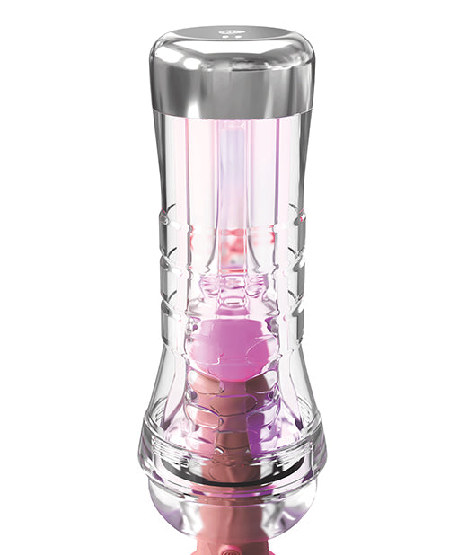 PDX Elite ViewTube XXL See-Thru EZ-Grip LED Stroker - Clear