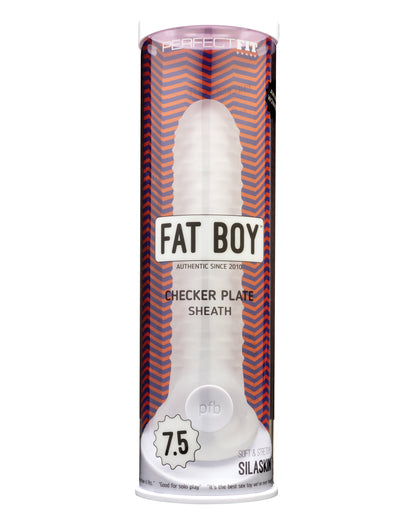 Perfect Fit Perfect Fit Fat Boy 7.5" Checker Plate Sheath- Clear