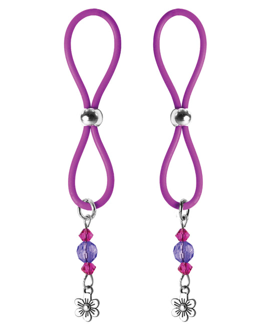 Bijoux de Nip Bijoux de Nip Nipple Halos Flower Charm - Purple - Image 2