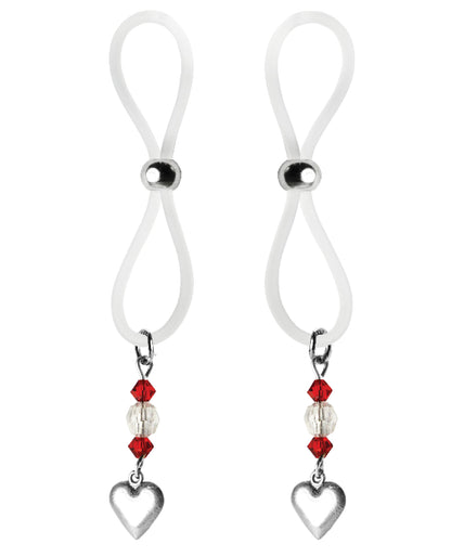 Bijoux de Nip Bijoux de Nip Nipple Halos Heart Charm - Red/Clear - Image 2