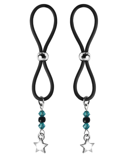 Bijoux de Nip Bijoux de Nip Nipple Halos Star Charm - Turquoise/Black - Image 2