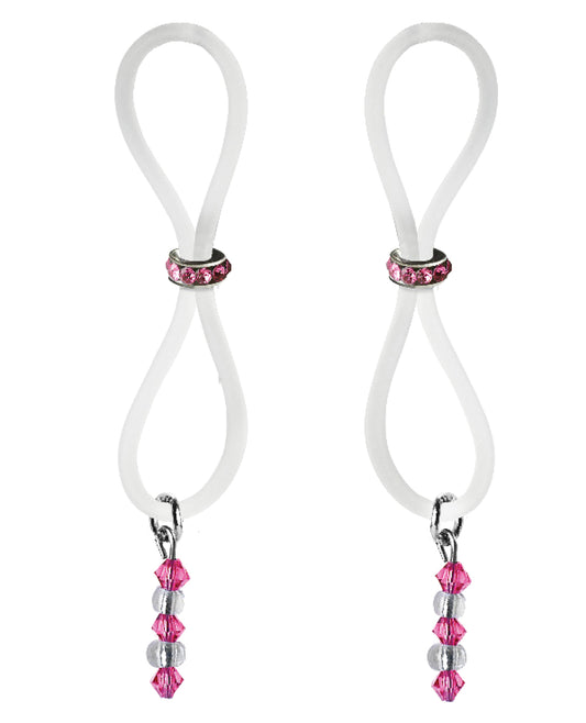 Bijoux de Nip Bijoux de Nip Nipple Halos Pink Gem Slider - Pink/Clear - Image 2