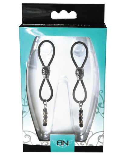 Bijoux de Nip Bijoux de Nip Nipple Halos Black Skull Slider - Black/Silver