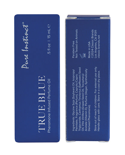 Pure Instinct Pheromone Perfume Oil w/Dripper - 15 ml True Blue