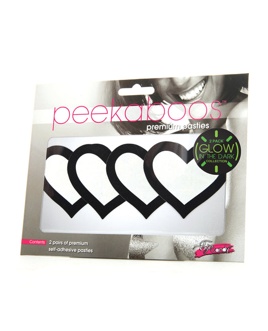 Peekaboo Glow in the Dark Hearts - Pack of 2