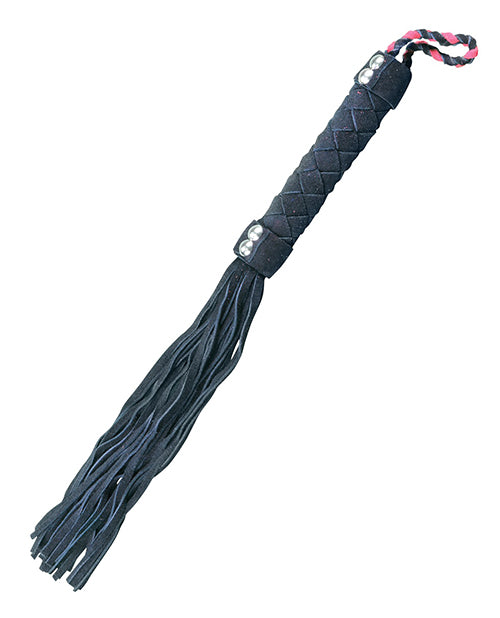 Plesur 15" Leather Flogger - Black