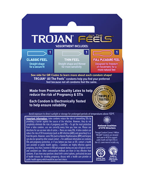 Trojan All the Feels Condom - Pack of 3