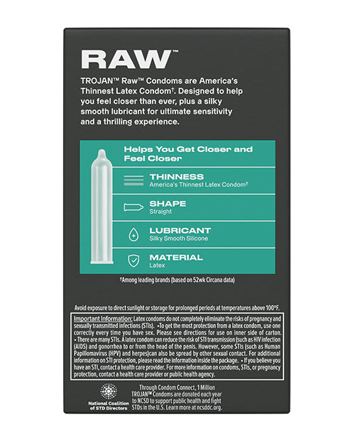 Trojan Trojan BareSkin Raw Condoms - Pack of 10 - Image 4