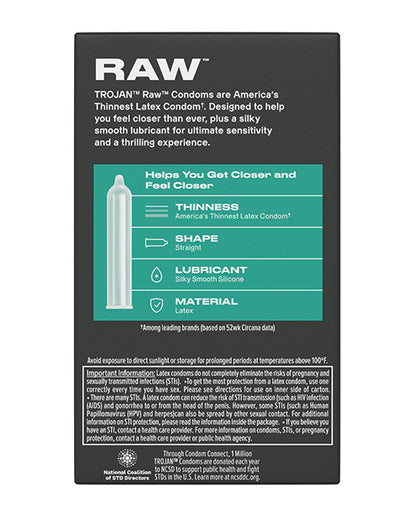 Trojan Trojan BareSkin Raw Condoms - Pack of 10 - Image 4