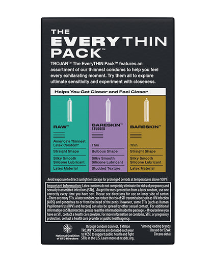 Trojan Trojan BareSkin EveryTHIN Condoms - Variety Pack of 10 - Image 4