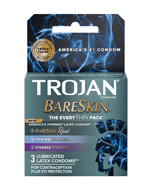 Trojan BareSkin EveryTHIN Condom - Variety Pack of 3