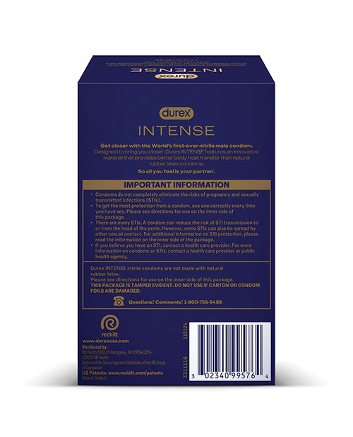 Durex Intense Nitrile Condoms - Pack of 24