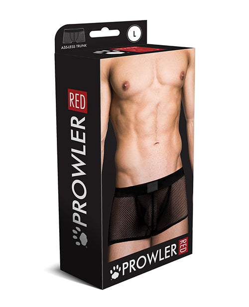 Prowler RED Fishnet Ass-less Trunk - Black LG