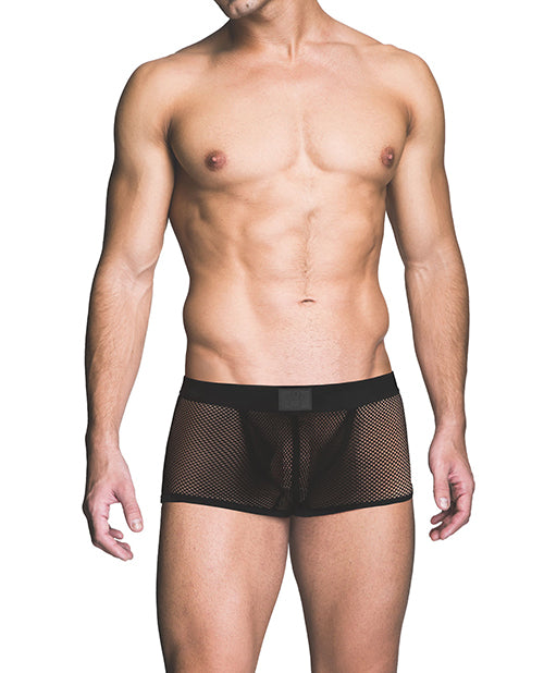 Prowler RED Fishnet Ass-less Trunk - Black MD