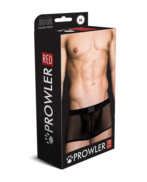 Prowler RED Fishnet Ass-less Trunk - Black MD