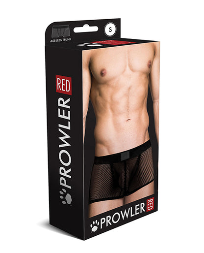 Prowler RED Fishnet Ass-less Trunk - Black SM