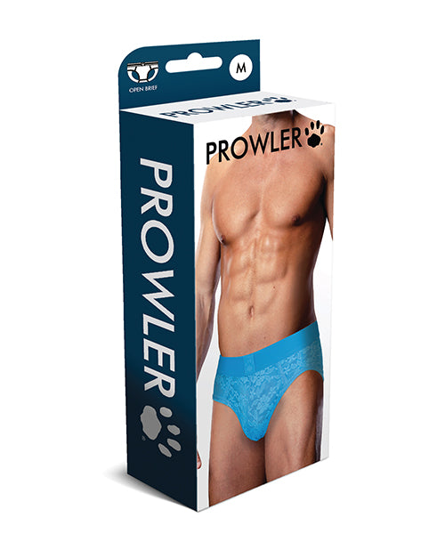 Prowler Lace Open Back Brief - Blue MD