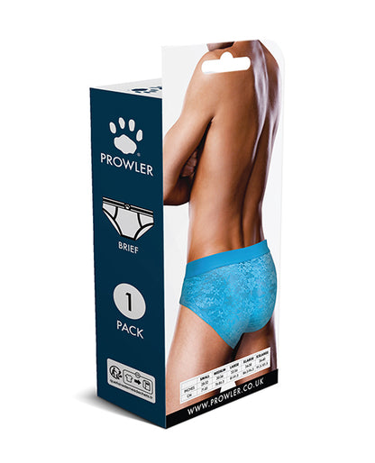 Prowler Lace Open Back Brief - Blue MD