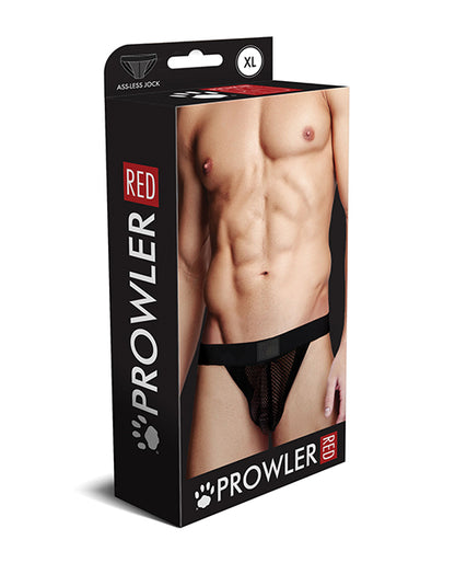 Prowler RED Fishnet Ass-less Jock - Black XL