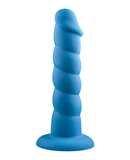 Rock Candy Suga Daddy 9.5" Silicone Dildo - Blue