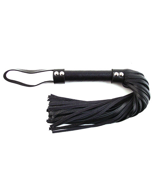 Rouge Short Leather Flogger - Black