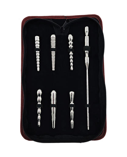 Rouge Stainless Steel Penis Plug Set of 6 - Silver