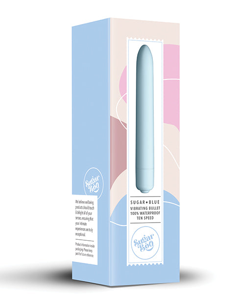 SugarBoo Sugar Blue Vibrating Bullet - Blue