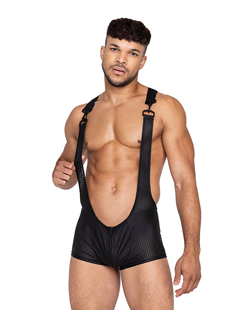 Master Singlet w/Hook & Ring Closure & Contoured Zipper Pouch Black SM