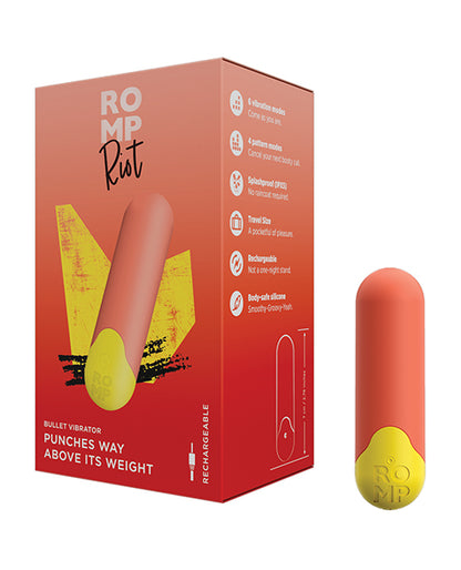 ROMP ROMP Riot Bullet Vibrator - Orange - Image 5