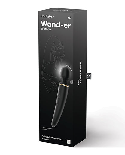Satisfyer Wand-er Woman - Black/Gold
