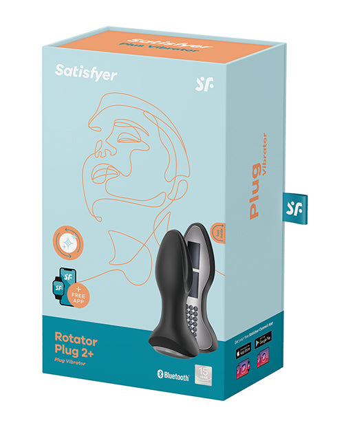 Satisfyer Rotator Plug 2+ - Black