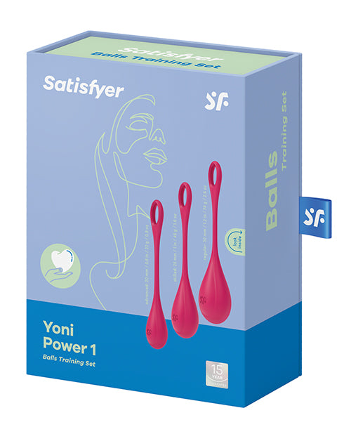 Satisfyer Yoni Power 1 Balls Training Set - Red