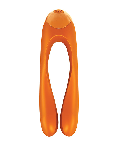 Satisfyer Candy Cane Finger Vibrator - Orange