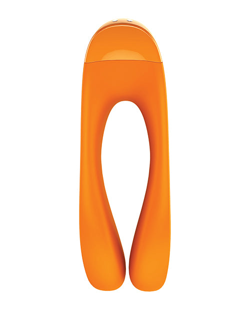 Satisfyer Candy Cane Finger Vibrator - Orange