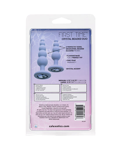 First Time Crystal Beaded Duo