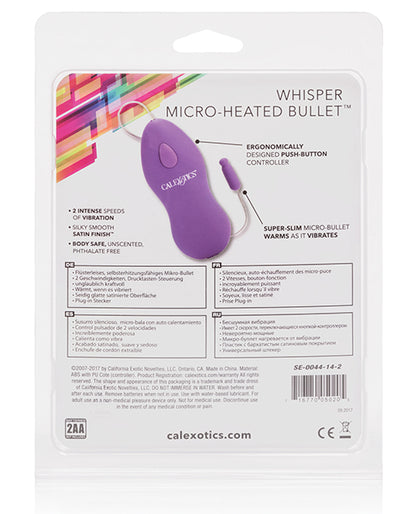 Whisper Micro Heated Bullet - Purple