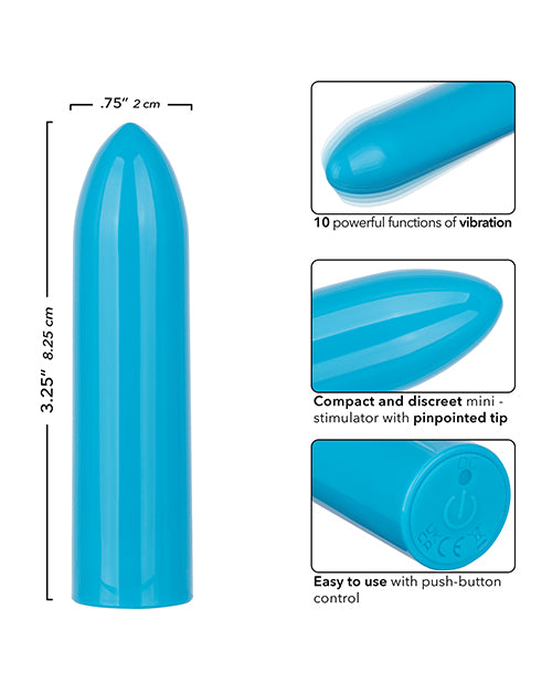 Turbo Buzz Classic Bullet Stimulator - Blue