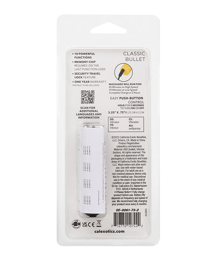 Turbo Buzz Classic Bullet Stimulator - Yellow