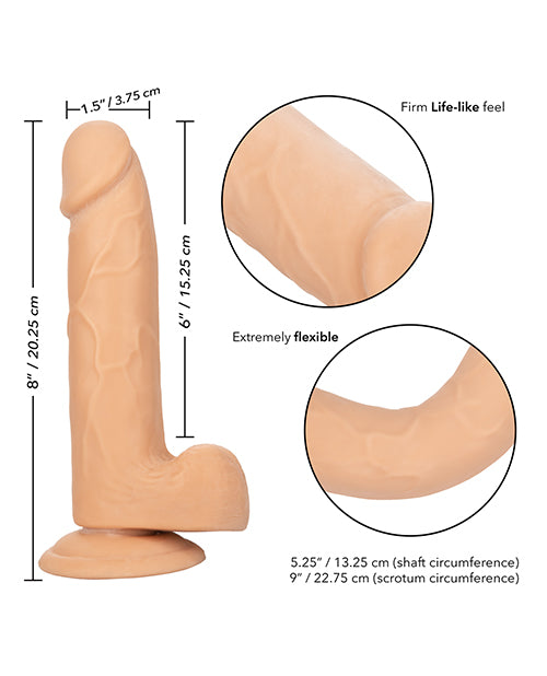 Size Queen 6" Dildo - Ivory