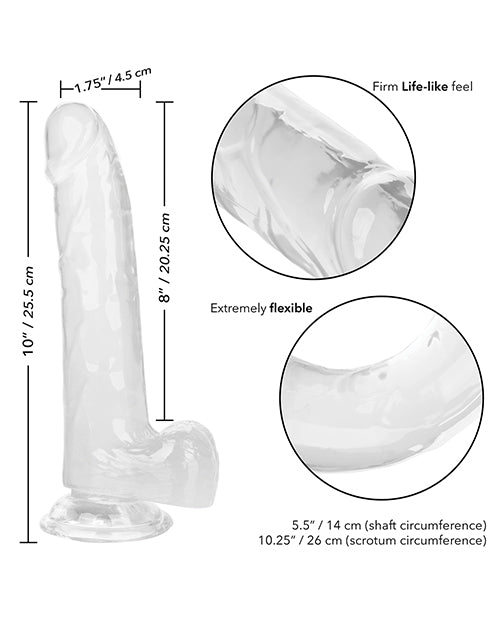 Size Queen 8" Dildo - Clear