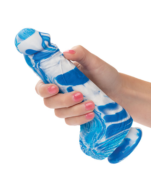 Twisted Love Twisted Silicone Dong - Blue