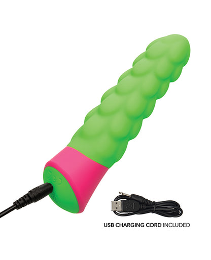 Rave Ripple Vibrator - Green/Pink