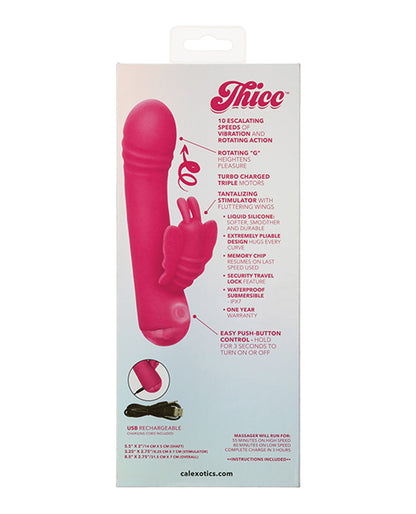 Thicc Chubby Rotating Butterfly - Pink